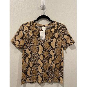 H&M Snake Print Tee